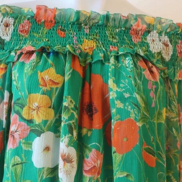 Women’s Cara Cara Patricia Garden Green Top Blouse Medium $425 NWT - Picture 5 of 9